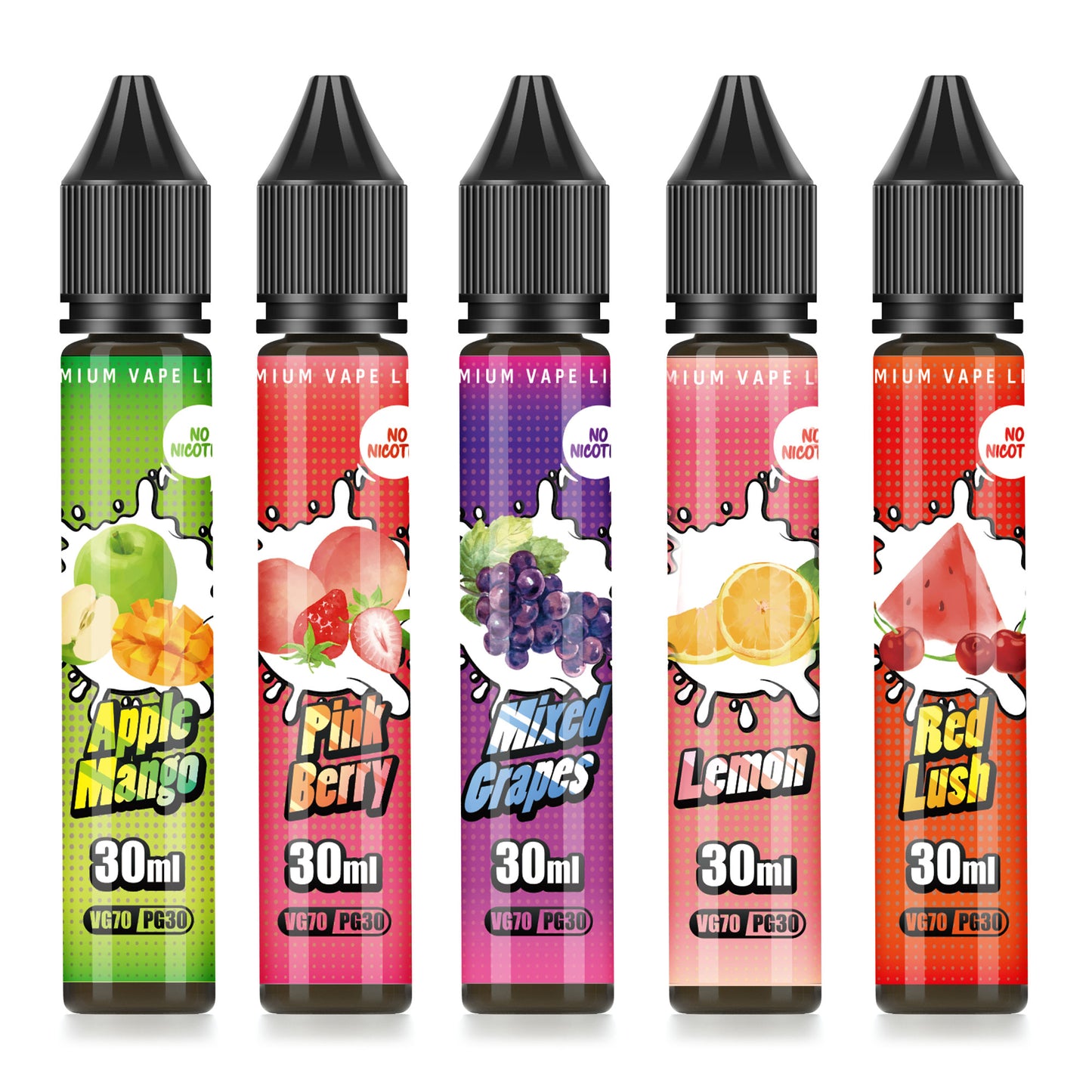 DBL E Liquid Collection 5 x 30ml No Nicotine 70/30