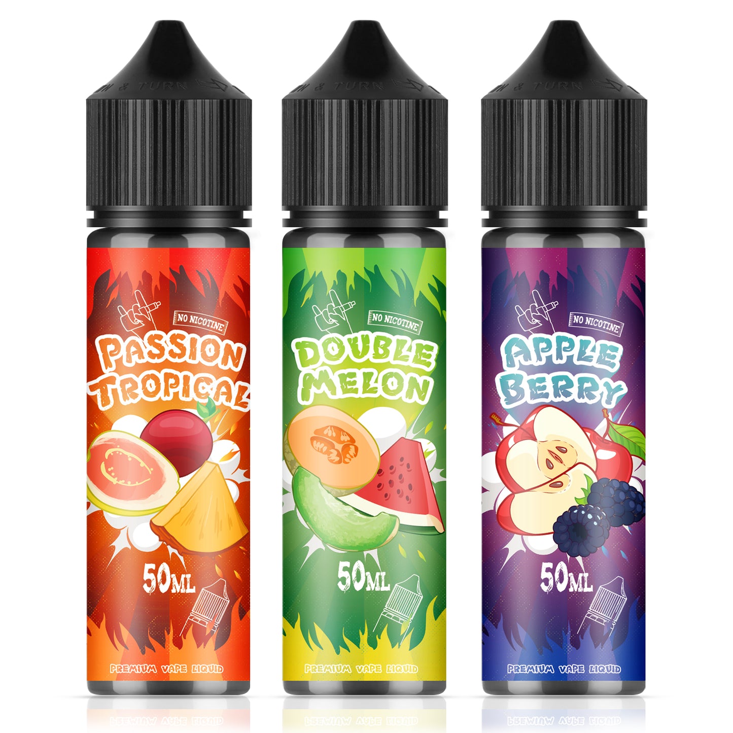 FURUN E Liquid Collection 3 x 50ml Shortfill No Nicotine 70/30