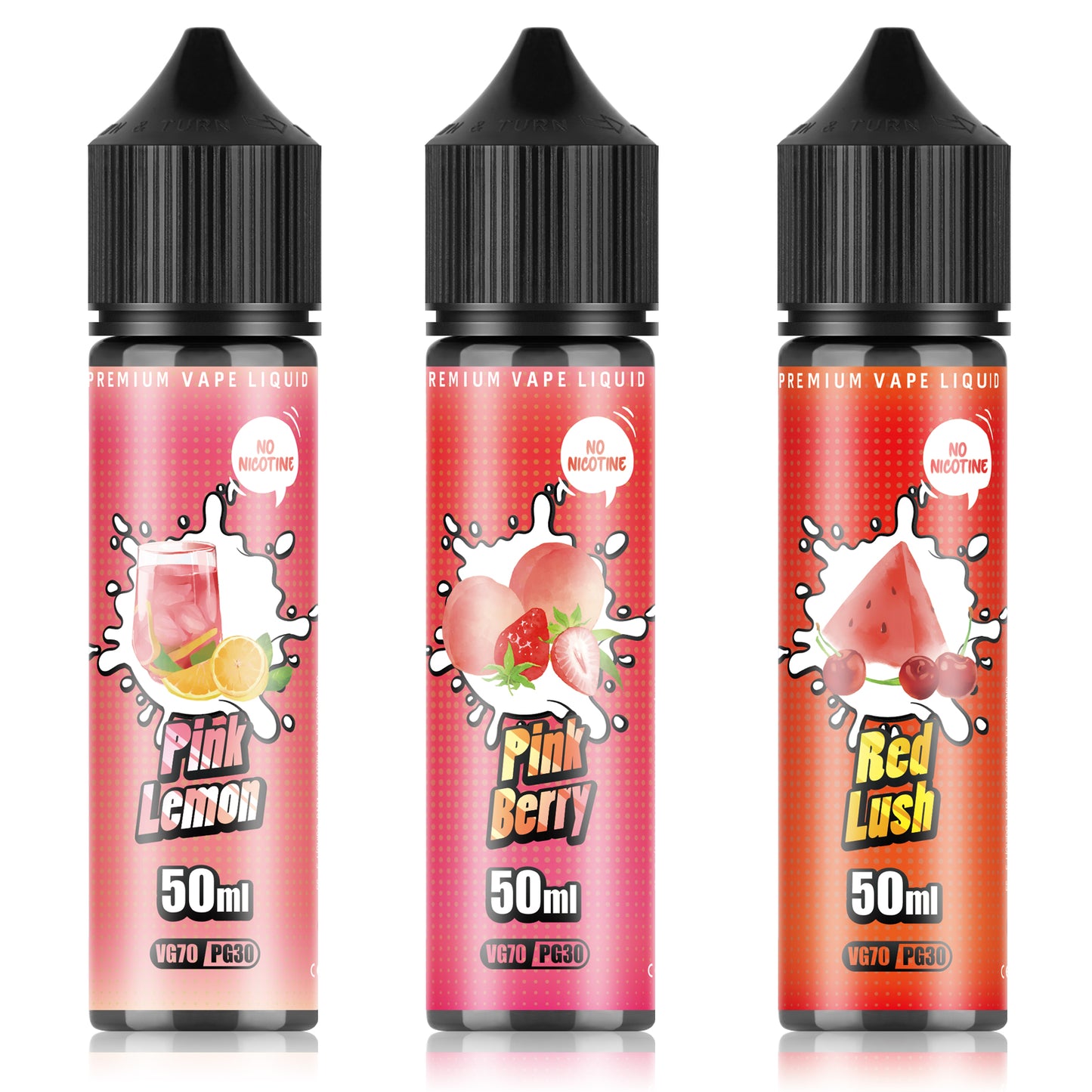 DBL E Liquid Collection 3 x 50ml Shortfill No Nicotine 70/30