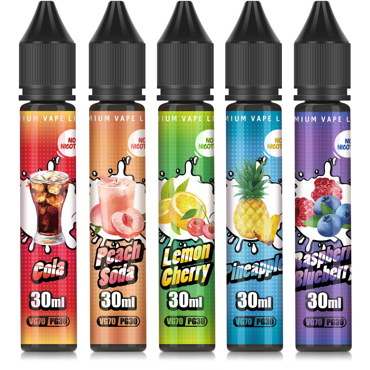 DBL E Liquid Collection 5 x 30ml No Nicotine 70/30