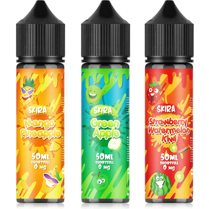 SKIRA Shortfill E Liquid Multifruit 70/30 - Pack of 3 - 50ML