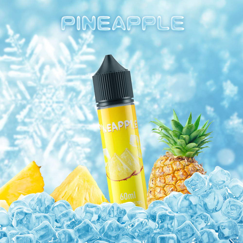 MECIGA E Liquid 60ML Pineapple - No Nic Pack of 5