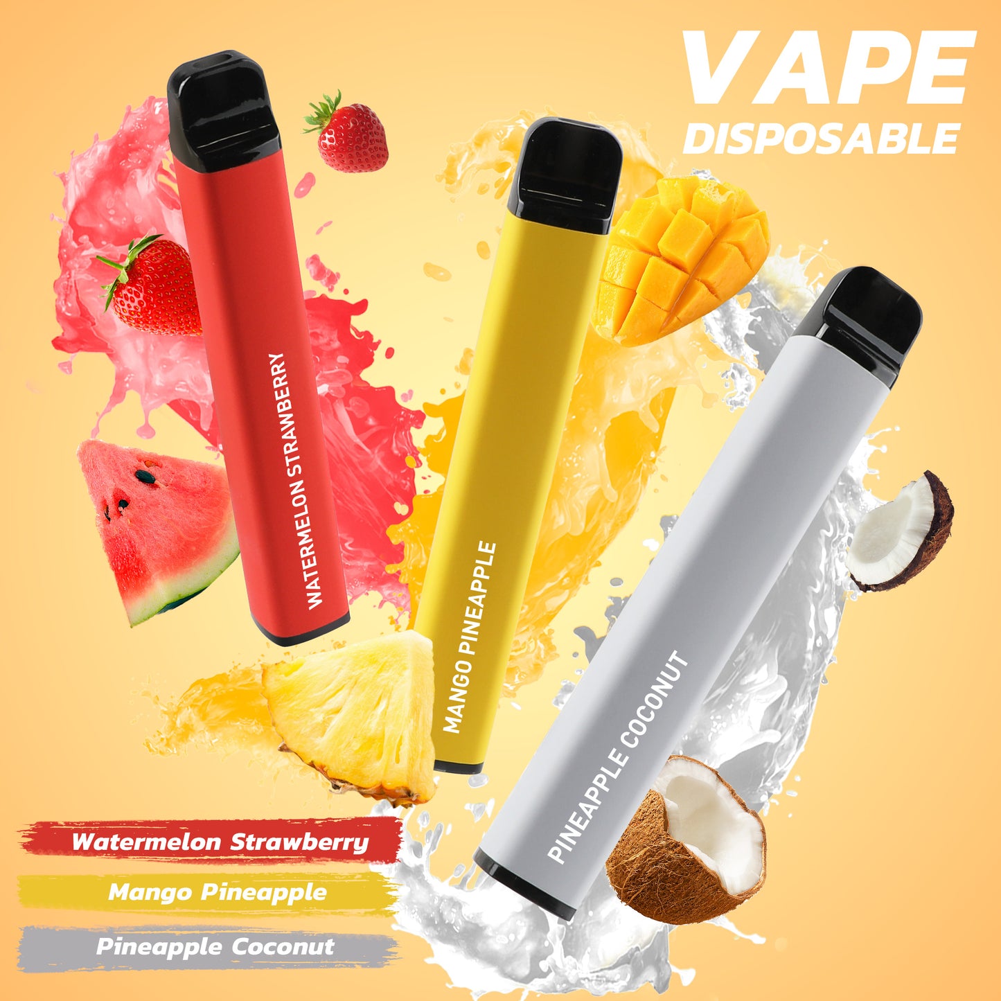 MECIGA EO5 Plus 0% Zero Nicotine Disposable -  5 Pack