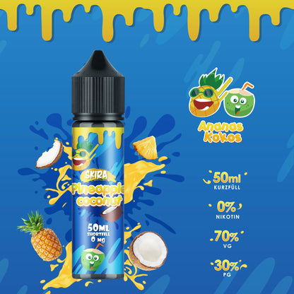 SKIRA Shortfill E Liquid Multifruit 70/30 - Pack of 3 - 50ML