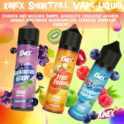 KINEX E Liquid Collection 3 x 50ml Shortfill No Nicotine 70/30