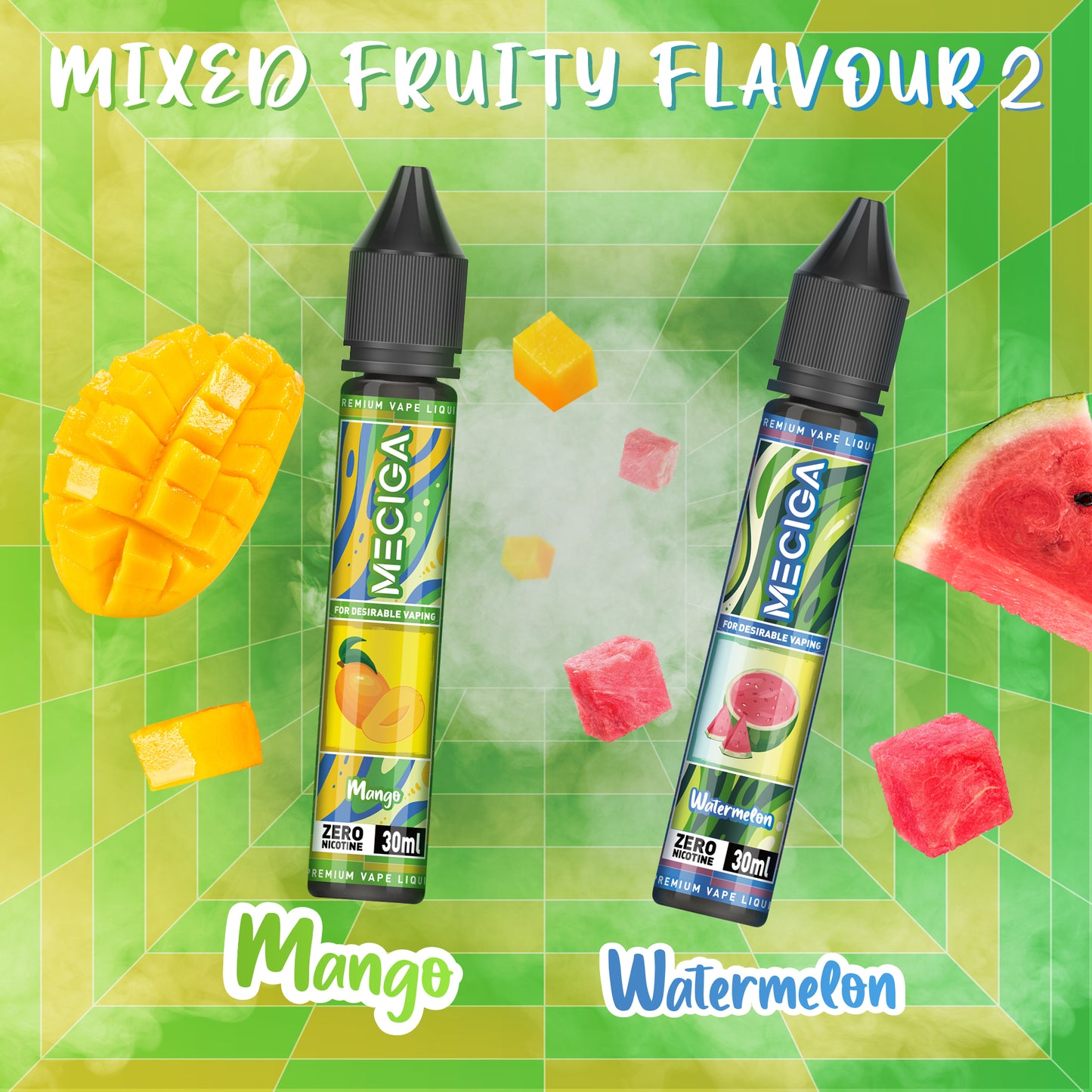 MECIGA E Liquid No Nikotin, 5x30ml , 70VG/30PG