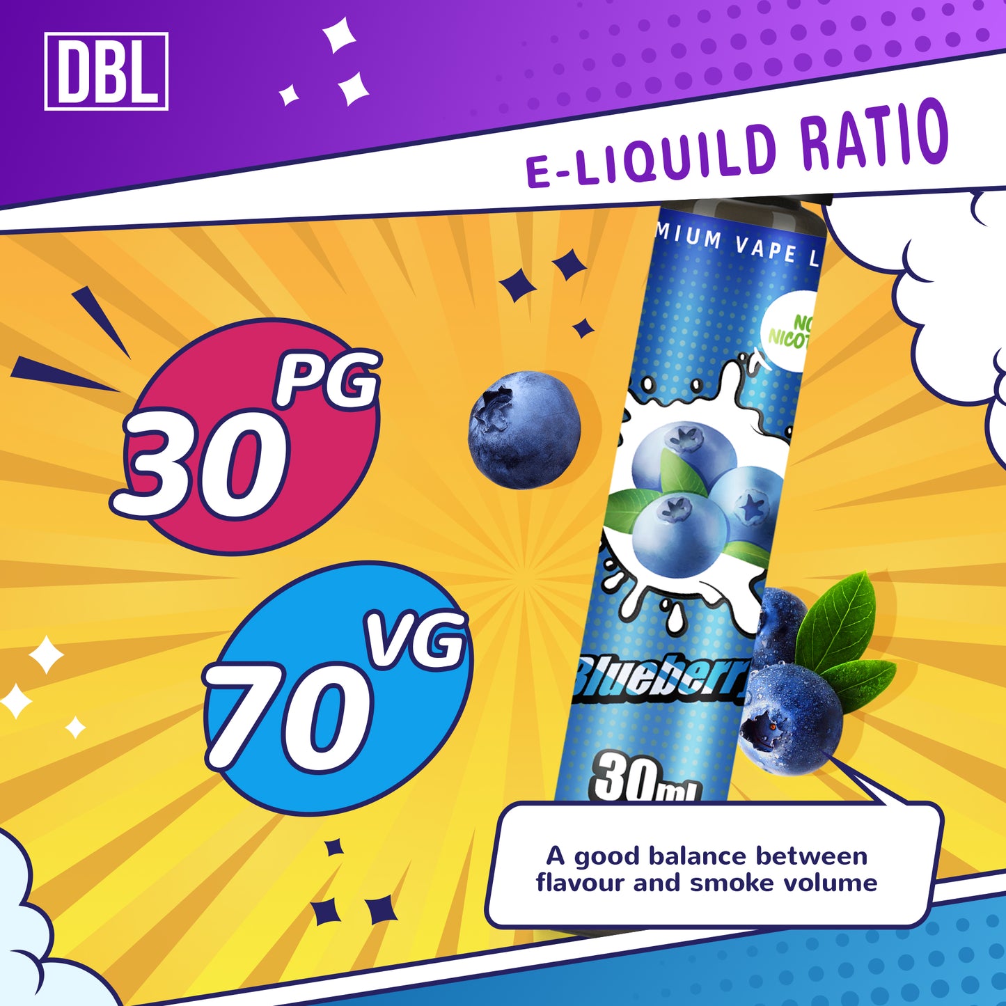 DBL E Liquid Collection 5 x 30ml No Nicotine 70/30