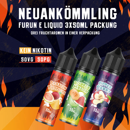 FURUN E Liquid Collection 3 x 50ml Shortfill No Nicotine 70/30