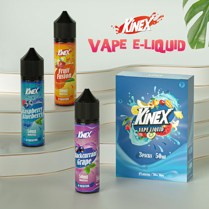 KINEX E Liquid Collection 3 x 50ml Shortfill No Nicotine 70/30