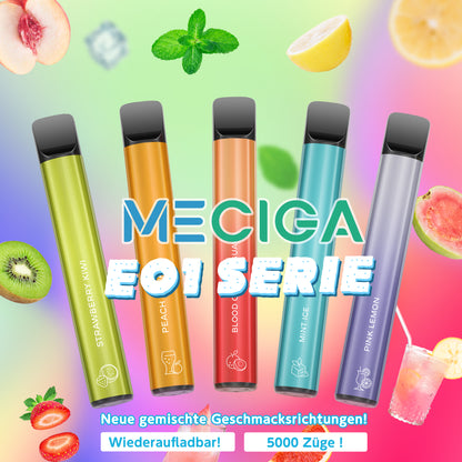 MECIGA EO1 0% Zero Nicotine Disposable -  5 Pack