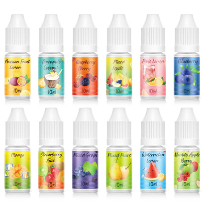 DBL E Liquid 12 x 10ml  Mixed Fruity Flavours Zero Nicotine