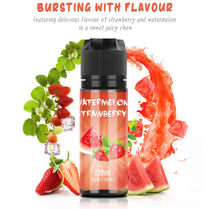 MECIGA Watermelon Strawberry E Liquid No Nicotine 70/30 - 120ml