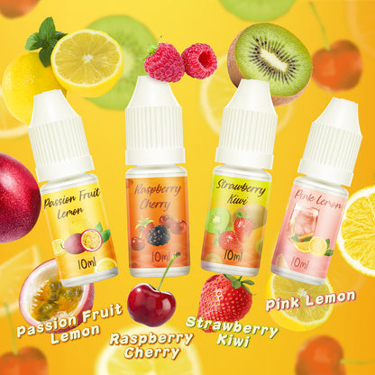 DBL E Liquid 12 x 10ml  Mixed Fruity Flavours Zero Nicotine