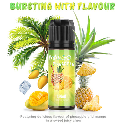 MECIGA Mango Pineapple E Liquid No Nicotine 70/30 - 120ml