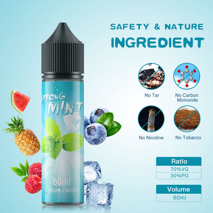 MECIGA E Liquid Collection 5 x 60ml No Nicotine 70/30