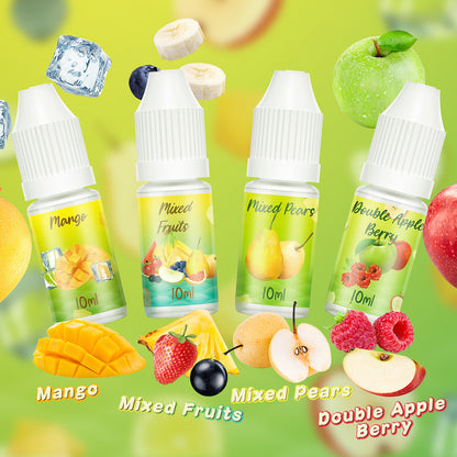 DBL E Liquid 12 x 10ml  Mixed Fruity Flavours Zero Nicotine