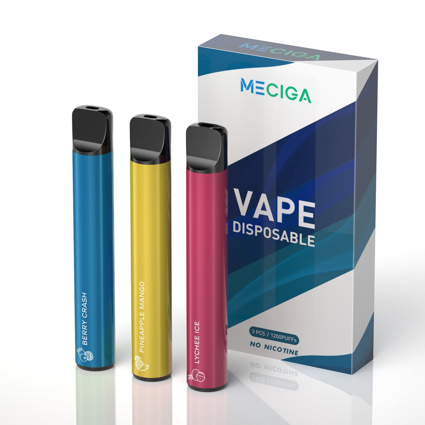 MECIGA EO1 0% Zero Nicotine Disposable - 3 Pack